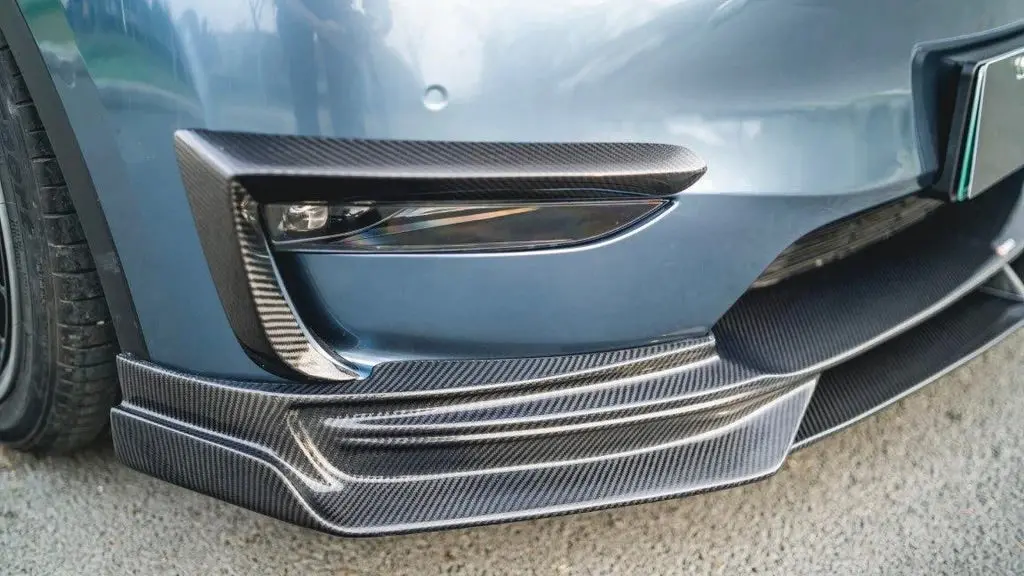 Cmst Tuning Carbon Fiber Upper Valences Ver.2 For Tesla Model Y 1
