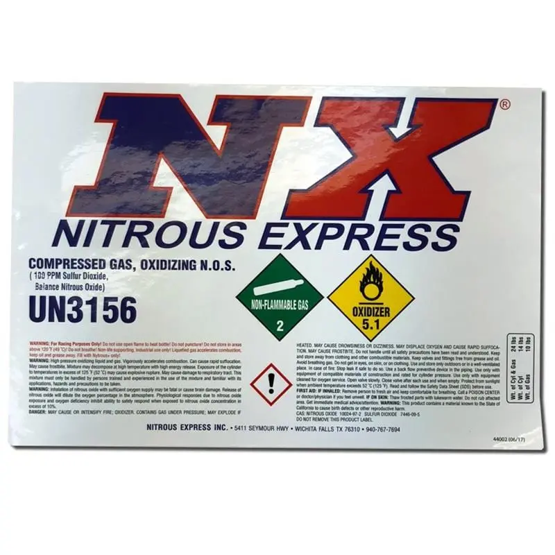Nitrous Express 15994 Decal Pack – Racing Graphics Kit 1