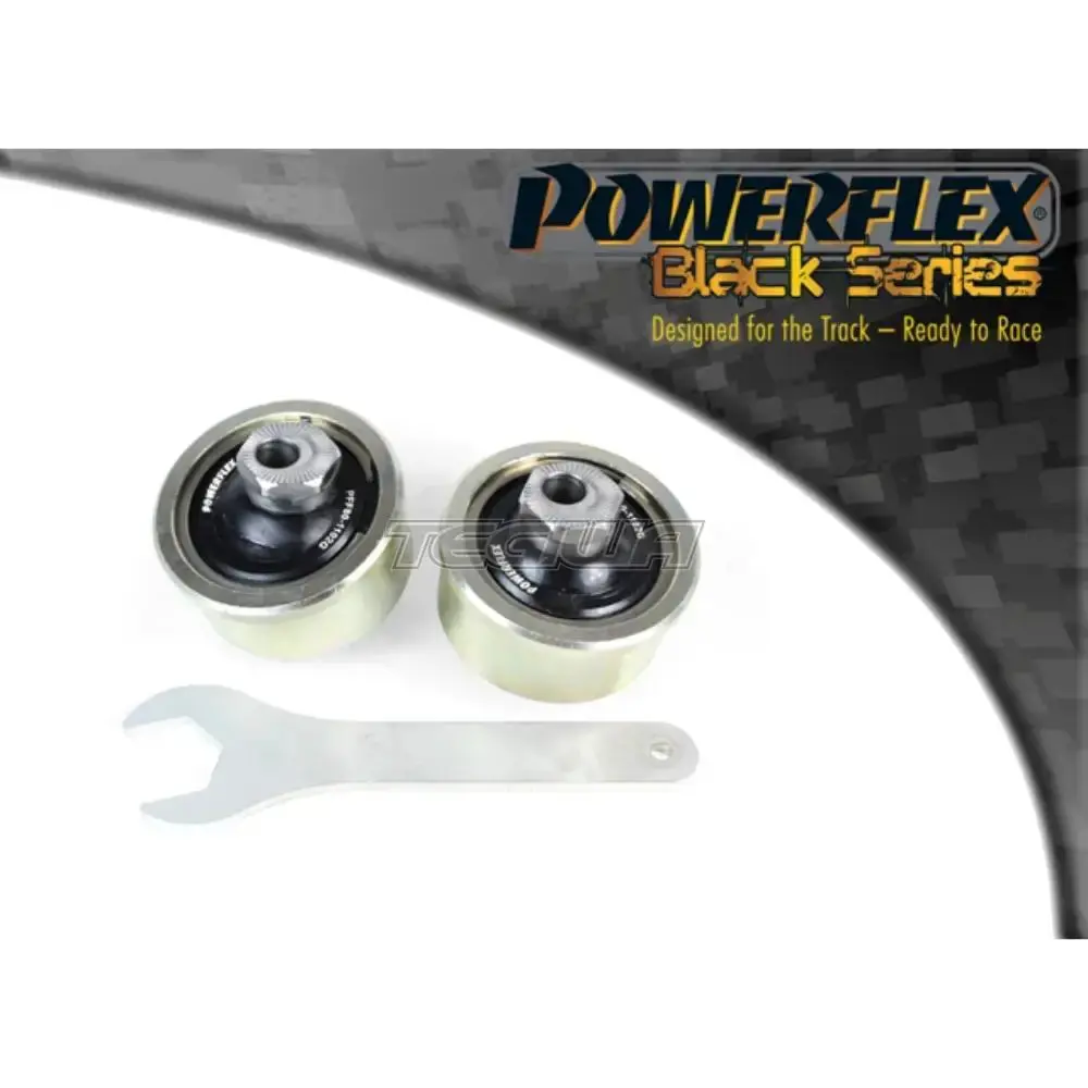 Powerflex Black Series Front Wishbone Rear Bush Caster Adjustable Fiat Punto Evo Abarth 09-15 1
