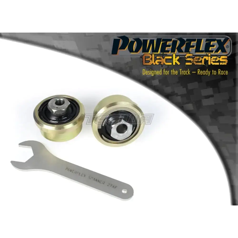 Powerflex Black Series Front Wishbone Rear Bush Caster Adjustable Ford Fiesta Mk8 8.5 Inc St 17+ 1