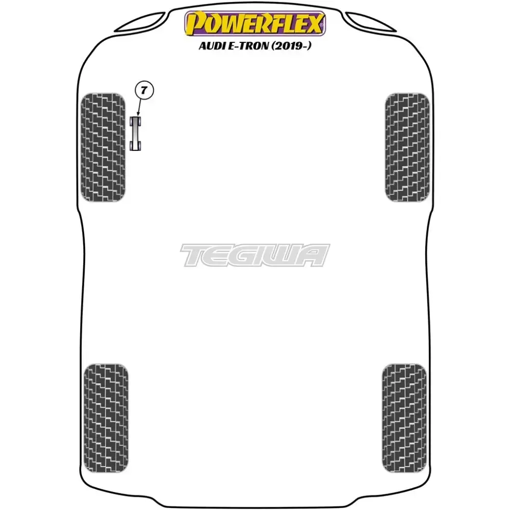 Powerflex Road & Black Series Jack Pad Adaptor Audi E-Tron 19+ 2