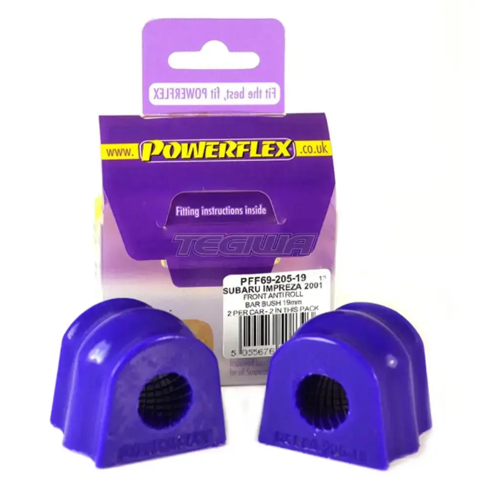 Powerflex Road Series Front Anti Roll Bar Bush 19Mm Subaru Impreza Turbo Inc Wrx Sti Gd Gg 00-07 1