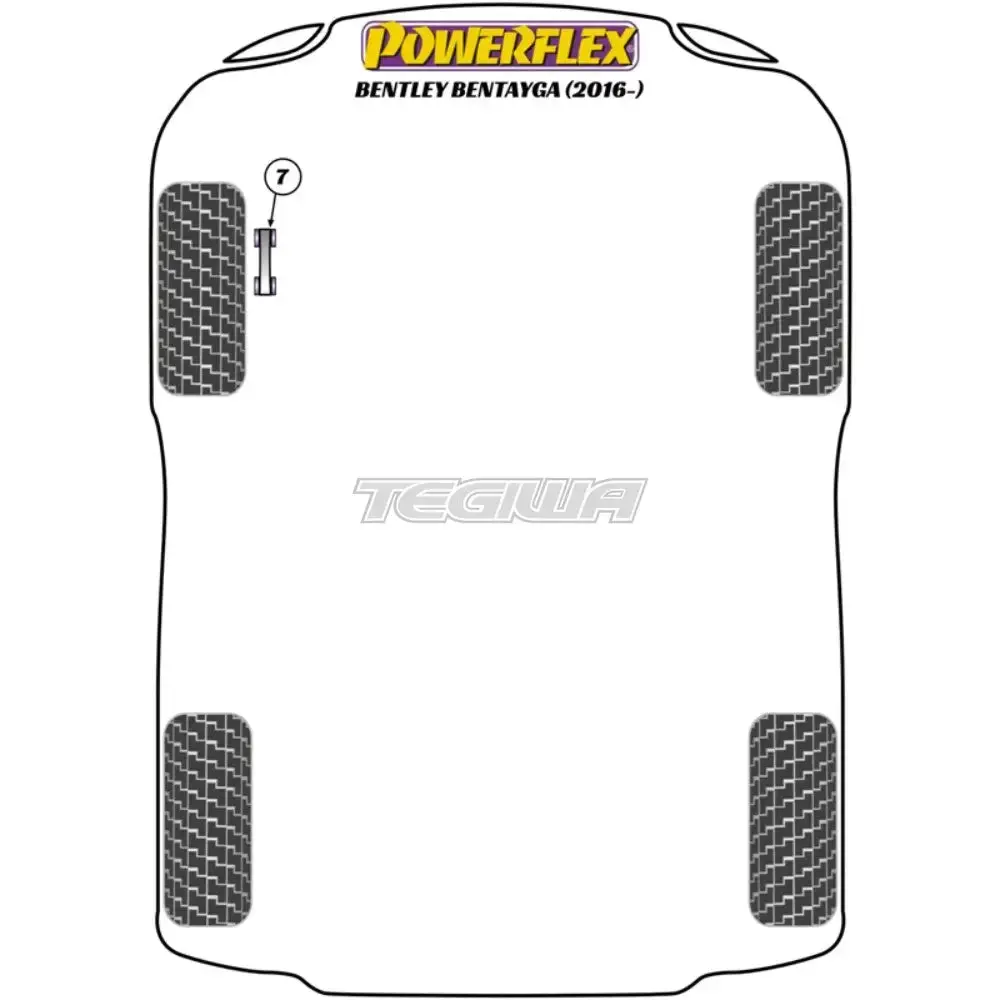 Powerflex Road Series Front Anti Roll Bar Link Bush 10Mm Bentley Bentayga 16+ 2