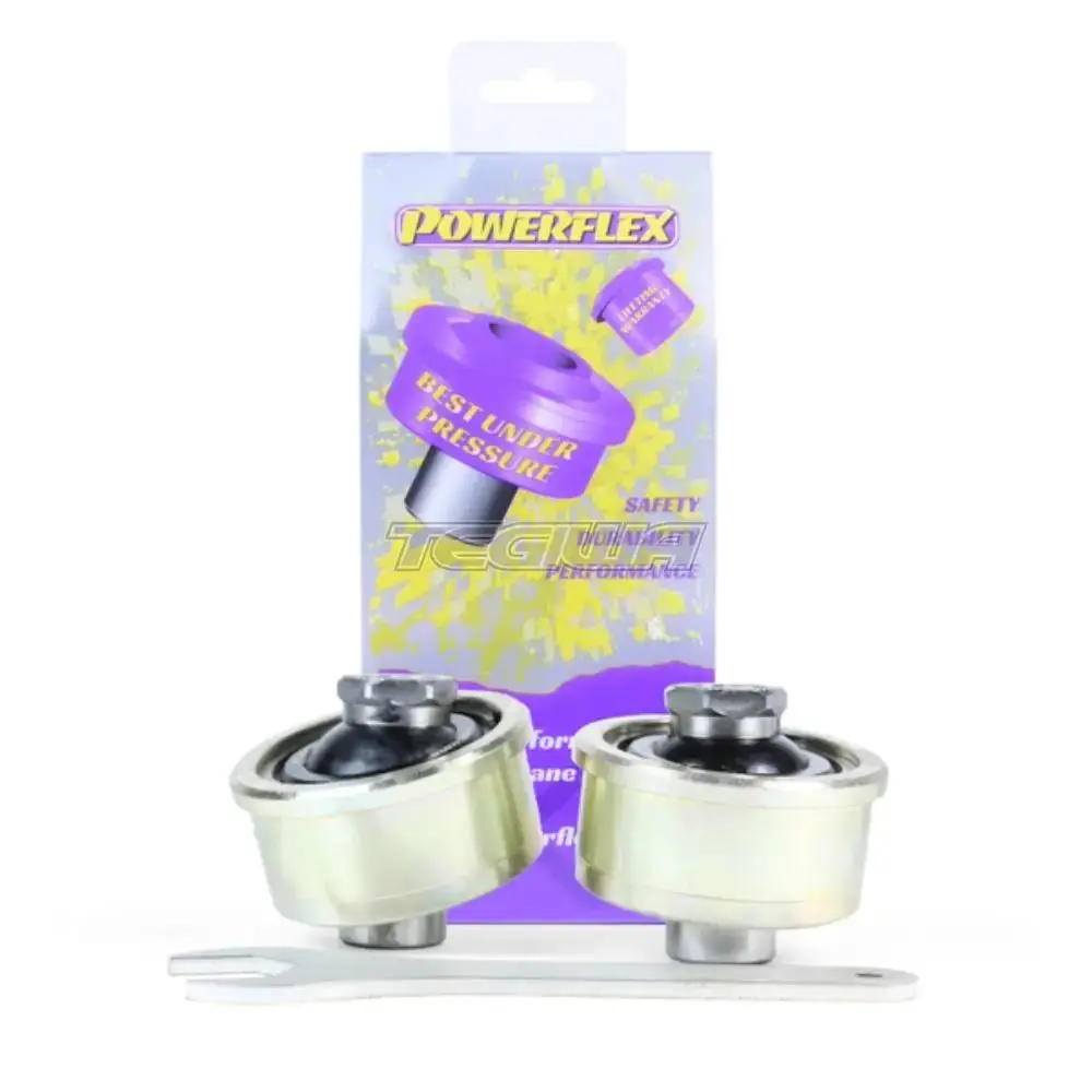 Powerflex Road Series Front Wishbone Rear Bush Caster Adjustable Fiat Punto Evo Abarth 09-15 1