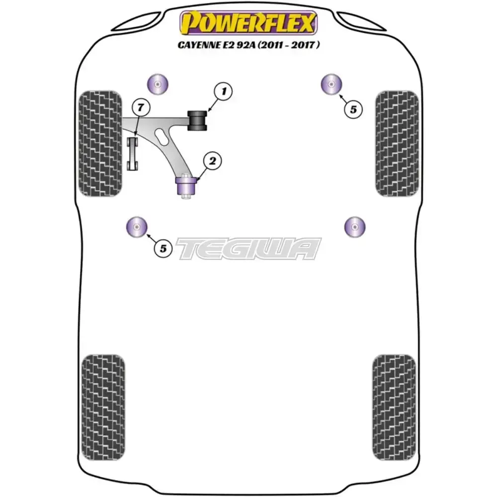 Powerflex Road Series Poweralign Wheel Mounting Guide Pin Porsche Cayenne E2 958 958.2 92A 11-17 2