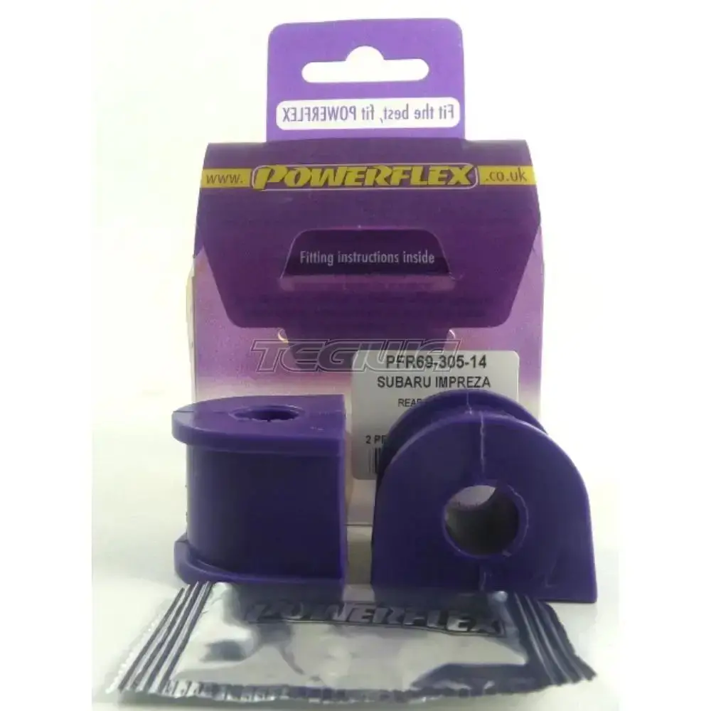 Powerflex Road Series Rear Anti Roll Bar To Chassis Bush 14Mm Subaru Legacy Be Bh 98-03 1
