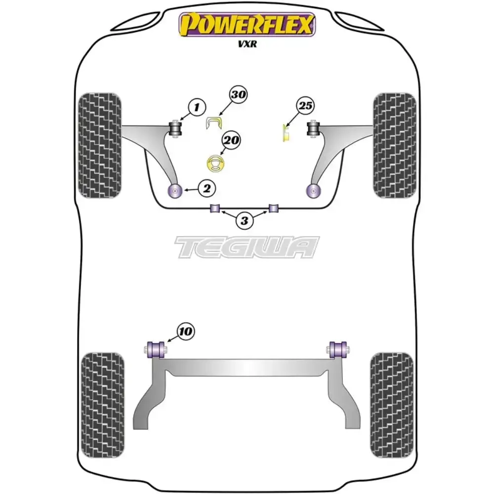 Powerflex Road Series Upper Gearbox Mount Insert Petrol/Tuned Diesel Vauxhall Opel Corsa D Vxr Opc 06-14 2
