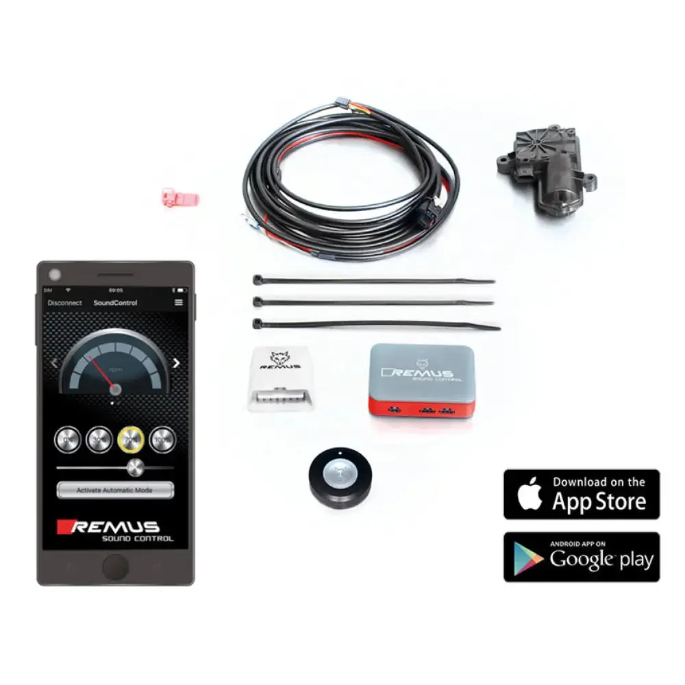 Remus Non-Resonated Cat Back System Left/Right With Remus Sound Controller Mini Cooper S F55 5 Door 2.0 Turbo 14-18 2