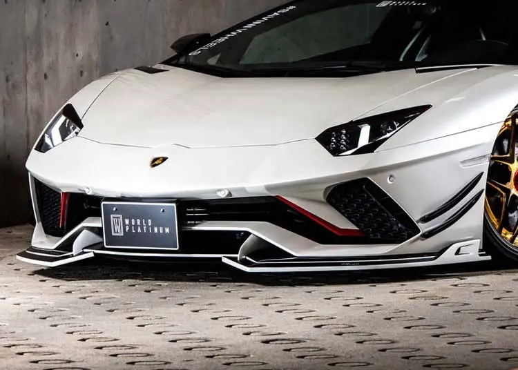 Rowen Front Racing Spoiler (Frp) For Lamborghini Aventadors (Lp-740-4) 1