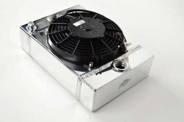 The King Cooler - Ultimate Drag Race Radiator W/ Spal Fan & Mounting Kit 1