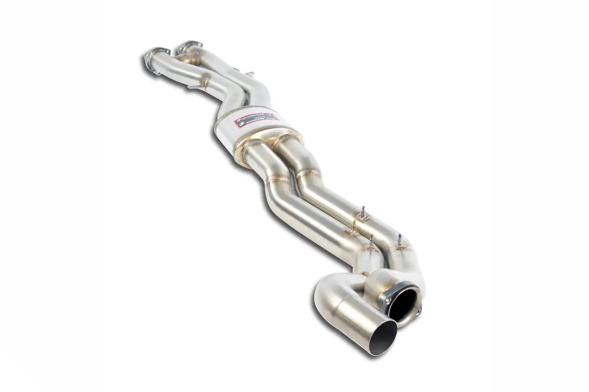 Supersprint Centre Exhaust (Resonated) Oversized Twin Pipe - Bmw 3 Series E46 M3 1