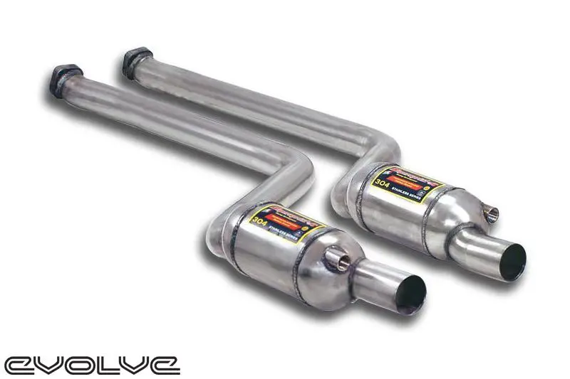 Supersprint Front Pipes With Metallic Catalytic Converters - Bmw 1 Series E82 1M 1
