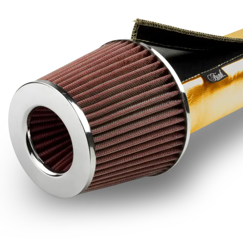 Funk Motorsport Gold Induction Kit Heat Barrier Velcro Sleeving 1