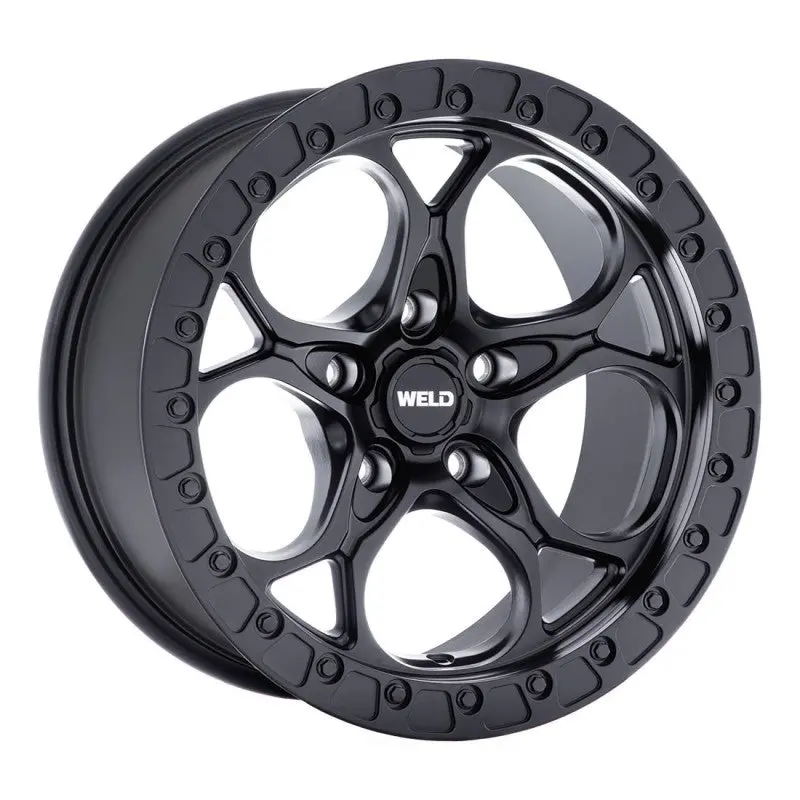 Weld Off-Road Ledge W108 - Satin Black / Satin Black Ring - 17" 1