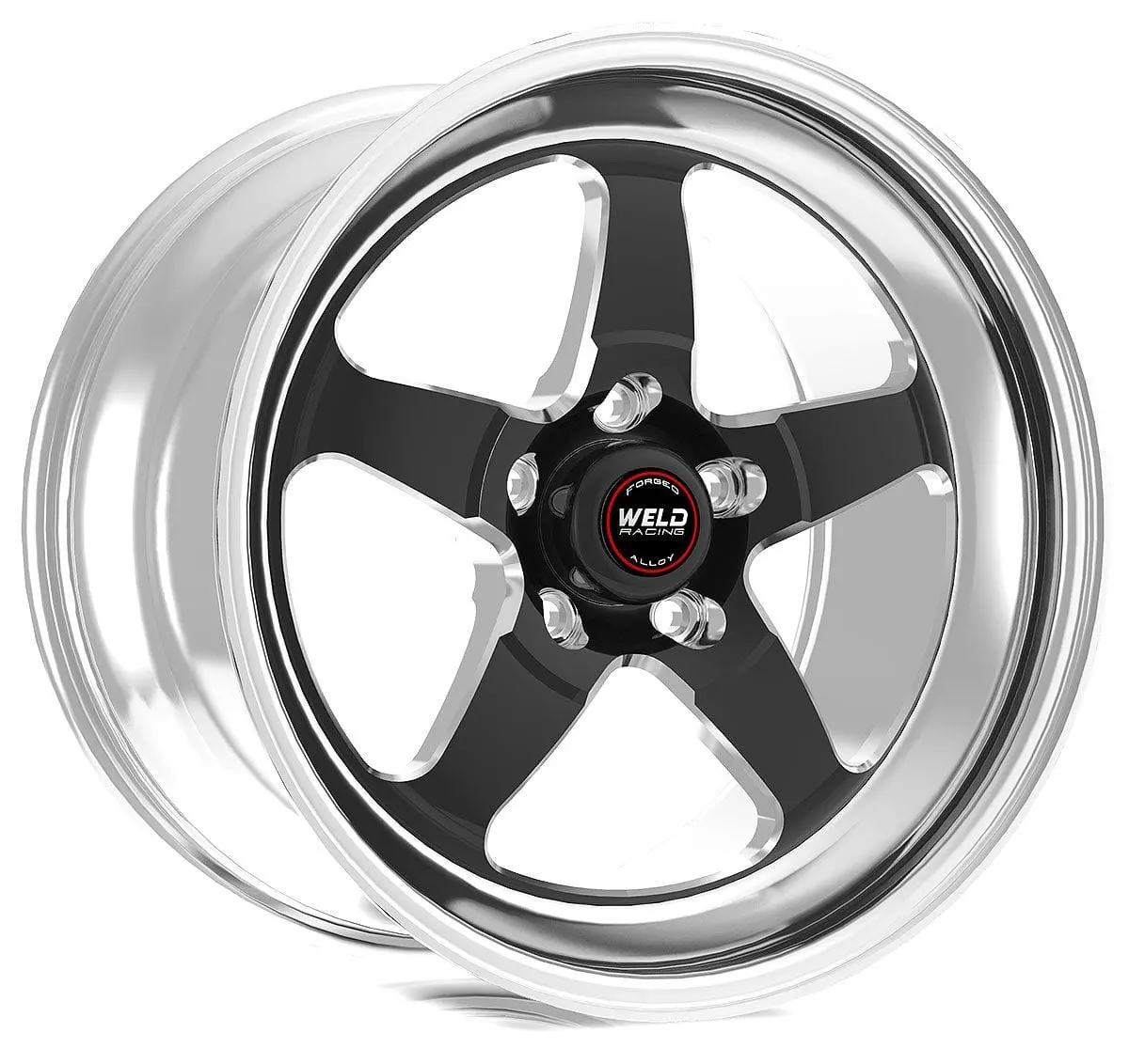 Rt-S S71 18X7" Polished Wheel With Black Center 1