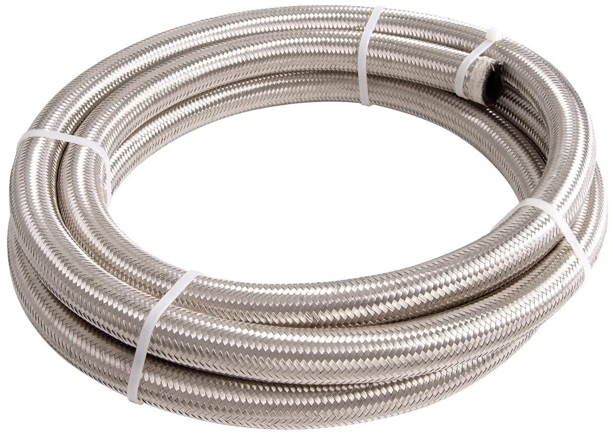 100-Series Stainless Braided An-10 Hose – 1-Meter Length (Af100-10-1M) 1