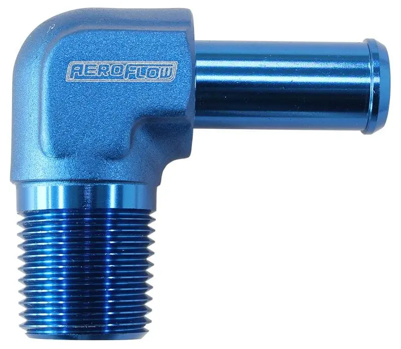 Male Npt To 90° An Hose Barb Adapter – Af842-08An, 1/2"-20 Npt To -8An 1