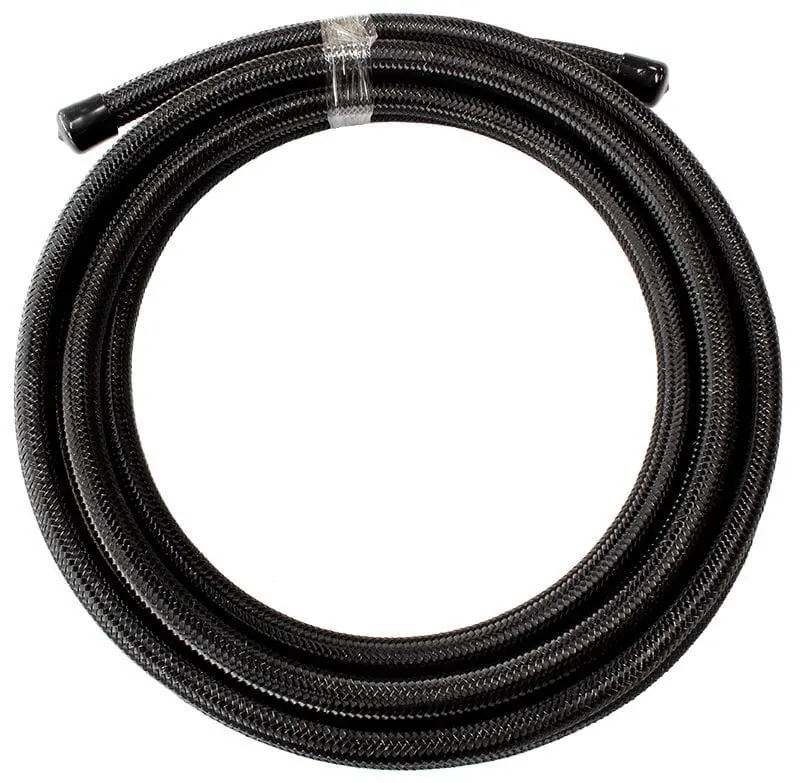Black Stainless Braided -8An Hose – Af100-08-6Mblk (6Ft) 1