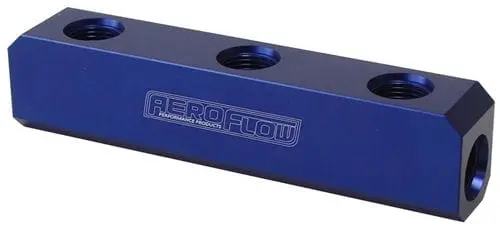 Af457-12 Billet Aluminum 5-Port Fuel Log – -12An Fitting 1