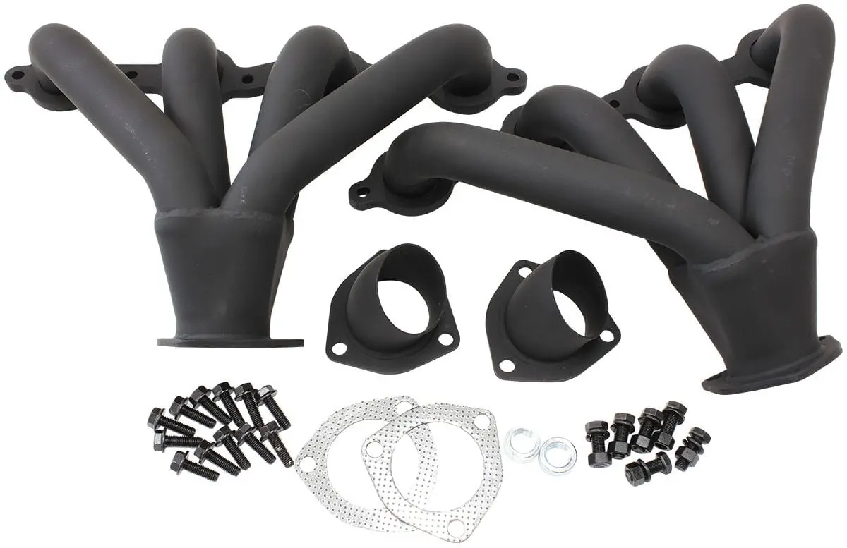 Gm Ls Af9599-1001 Mild Steel 1-5/8" Long-Tube Block Hugger Headers 1
