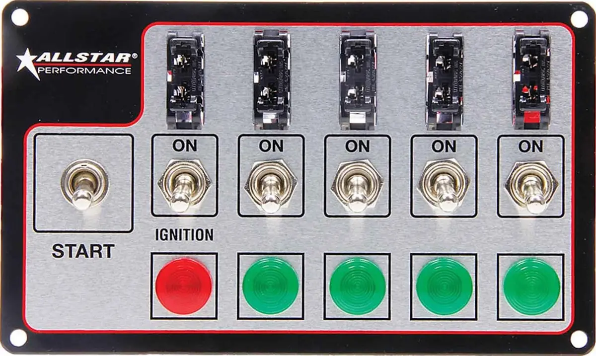 Allstar Performance All80138 Ignition Switch Panel – Race-Ready Toggle-Based Power Control Center 1