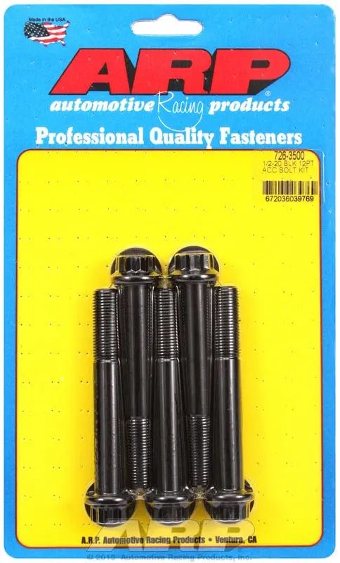 5-Piece 12-Point Black Oxide Bolt Kit – Metric Fasteners 1