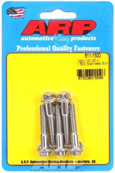 Arp 12-Point Stainless Steel Bolt Pack – High-Strength Fastener Set For General Use 1