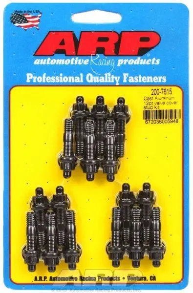 Arp Ar200-7615 12-Point Black Oxide Valve Cover Stud Kit 1