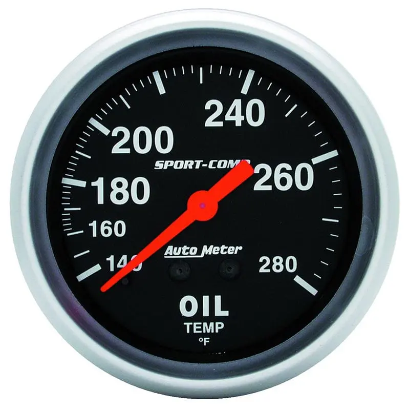 Autometer Sport-Comp Au3441 Oil Temperature Gauge 1