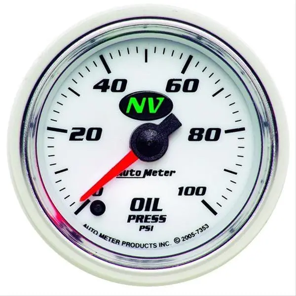 Autometer Nv Series Analog Performance Gauge – 2-1/16" Diameter 1