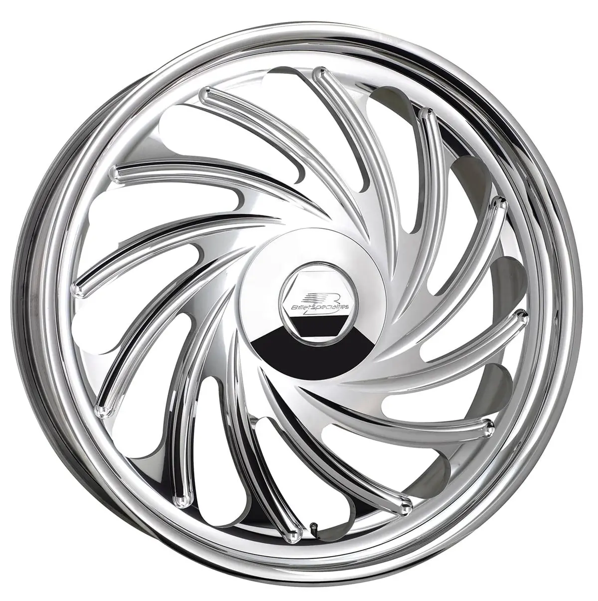 Billet Specialties Gs59241 Twister Gs Series Wheel – 24X4.5 Inch Polished Custom 1