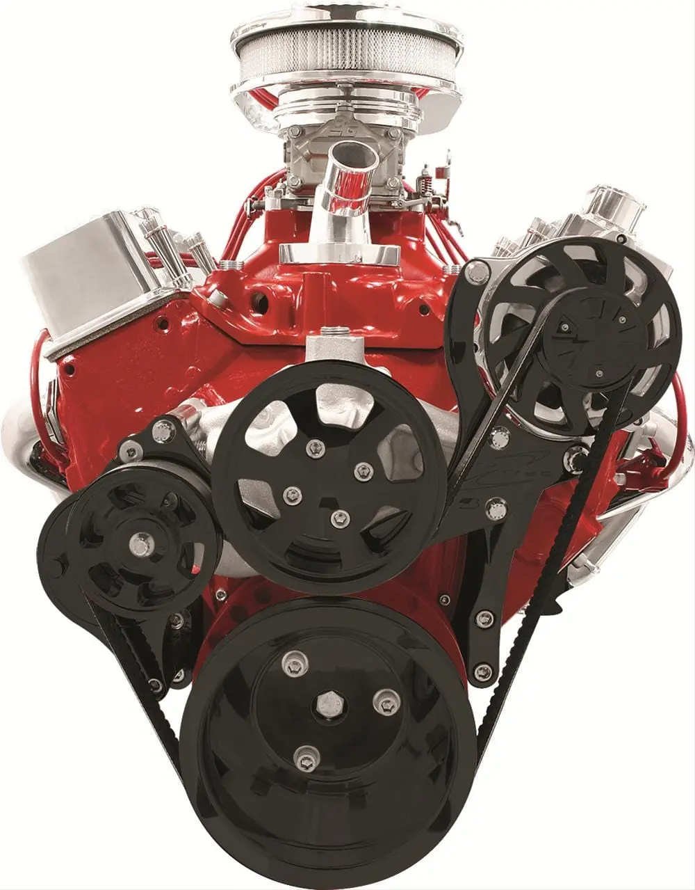 Billet Specialties Blk13125 Tru Trac Serpentine Drive System (A/C-Free Configuration) 1