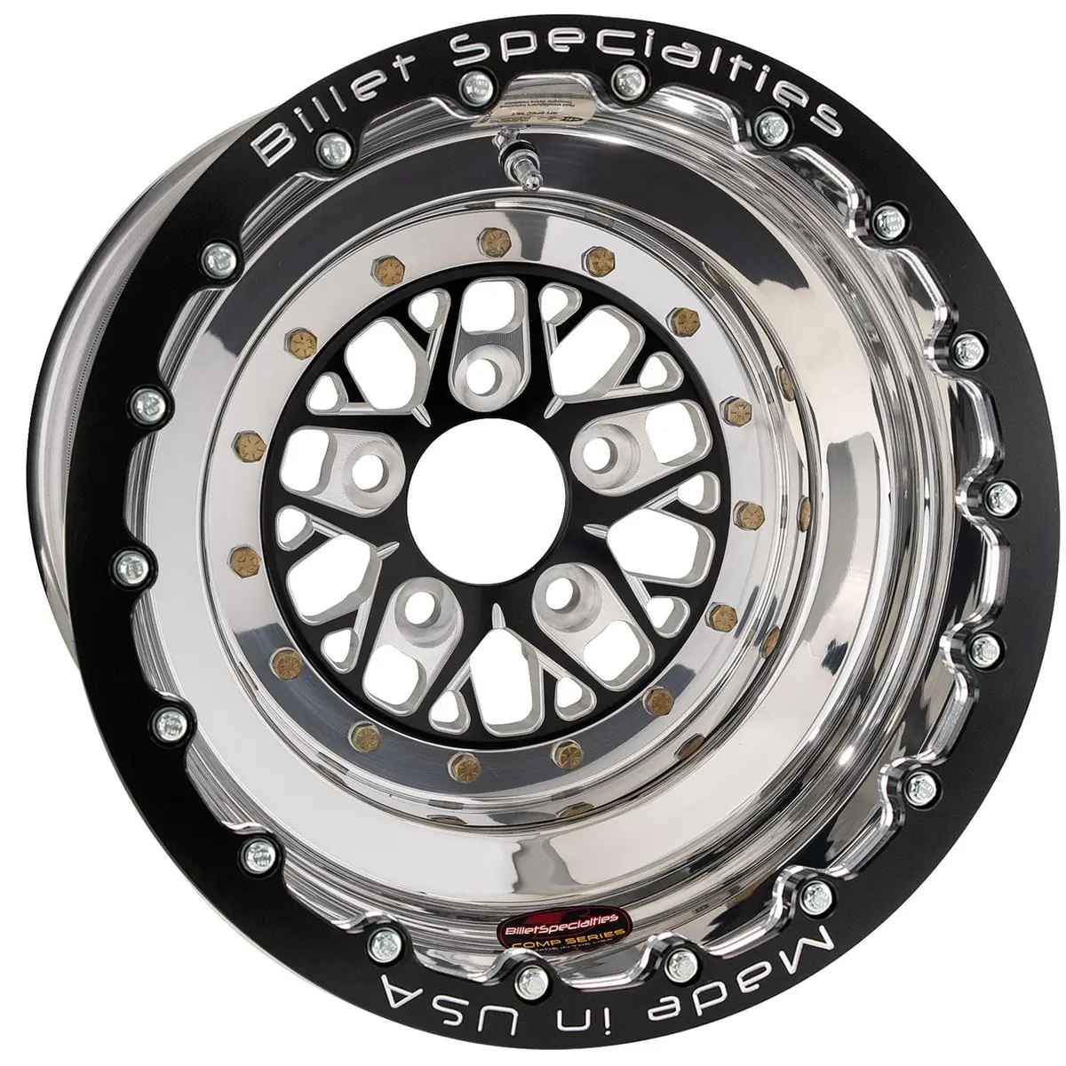 Billet Specialties Bcsbl085106155 Forged Wheel – 18X10.5" Gloss Black Drag Racing Rim 1