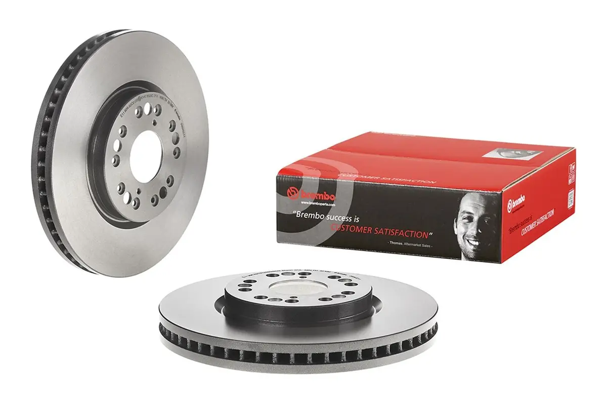 Brembo 09.8402.11 Uv-Coated Brake Rotors – Corrosion-Resistant, Precision-Ground Front Rotors 1