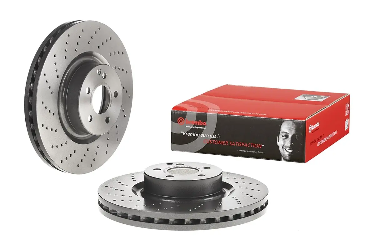 Brembo Uv-Coated Premium Brake Rotors – 09.C943.11, Corrosion-Resistant Vented Discs 1