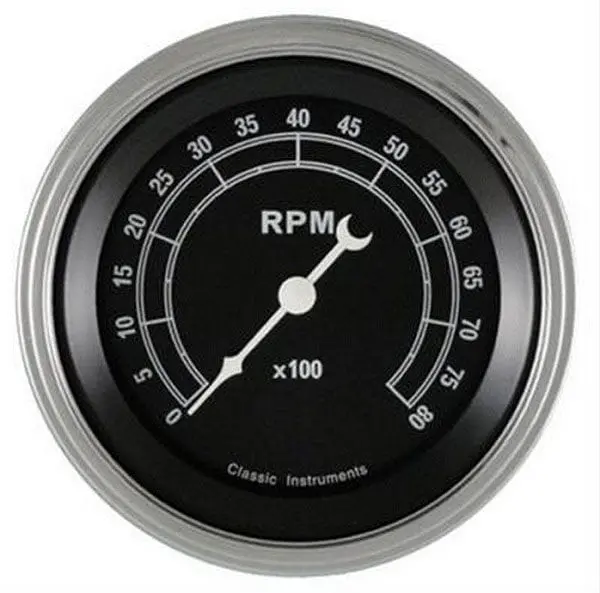 Traditional Black Series Citr80Slc 3-3/8" Mechanical Tachometer – Vintage Analog Style 1