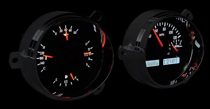 Dakota Digital Vhx-51C-K-W Analog-Digital Combination Gauge Cluster 1