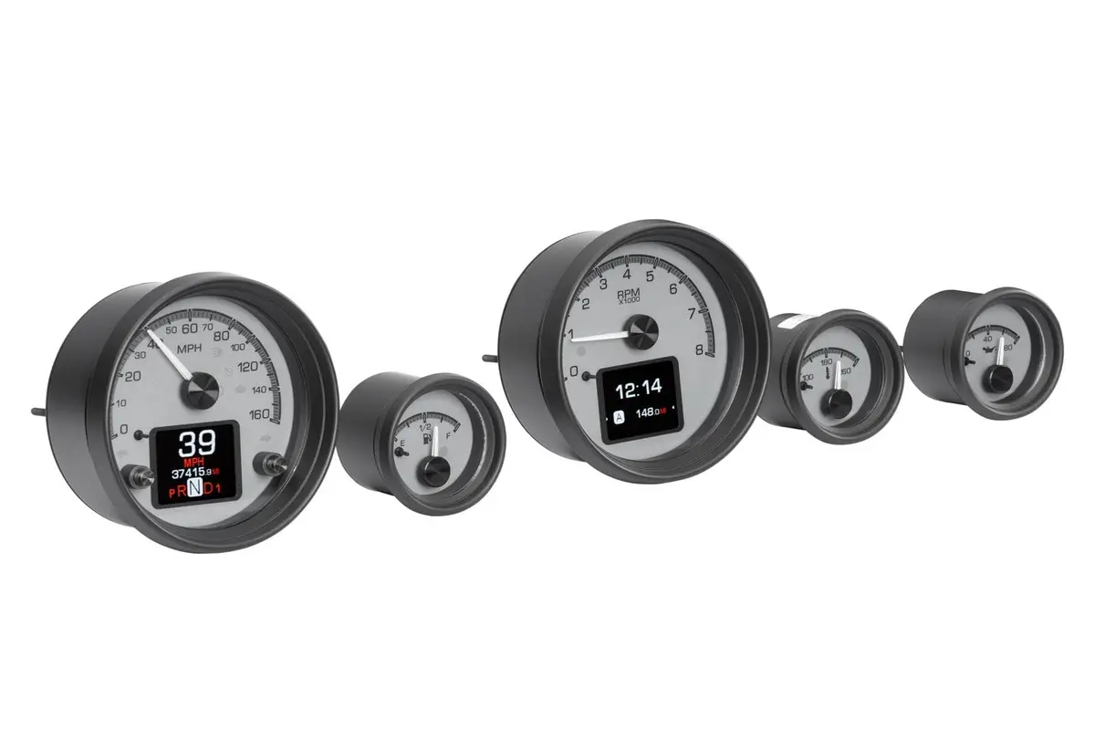 Dakota Digital Hdx Analog Gauge System – Hdx-70P-Fir-S, 7" Cluster With Can Integration 1