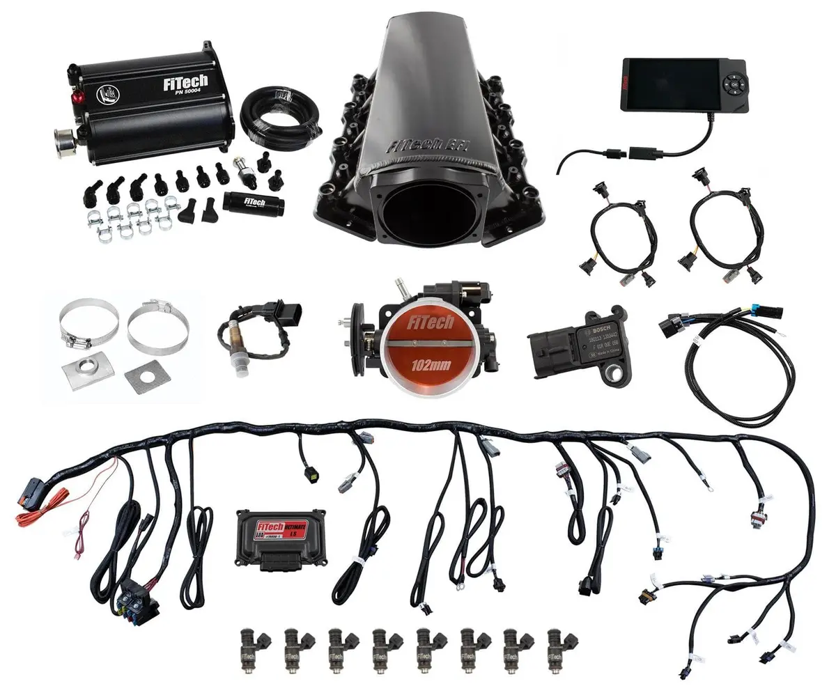 Fitech 75208 Ultimate Ls Efi System – 750 Hp Self-Tuning Fuel Injection With Force Fuel 1