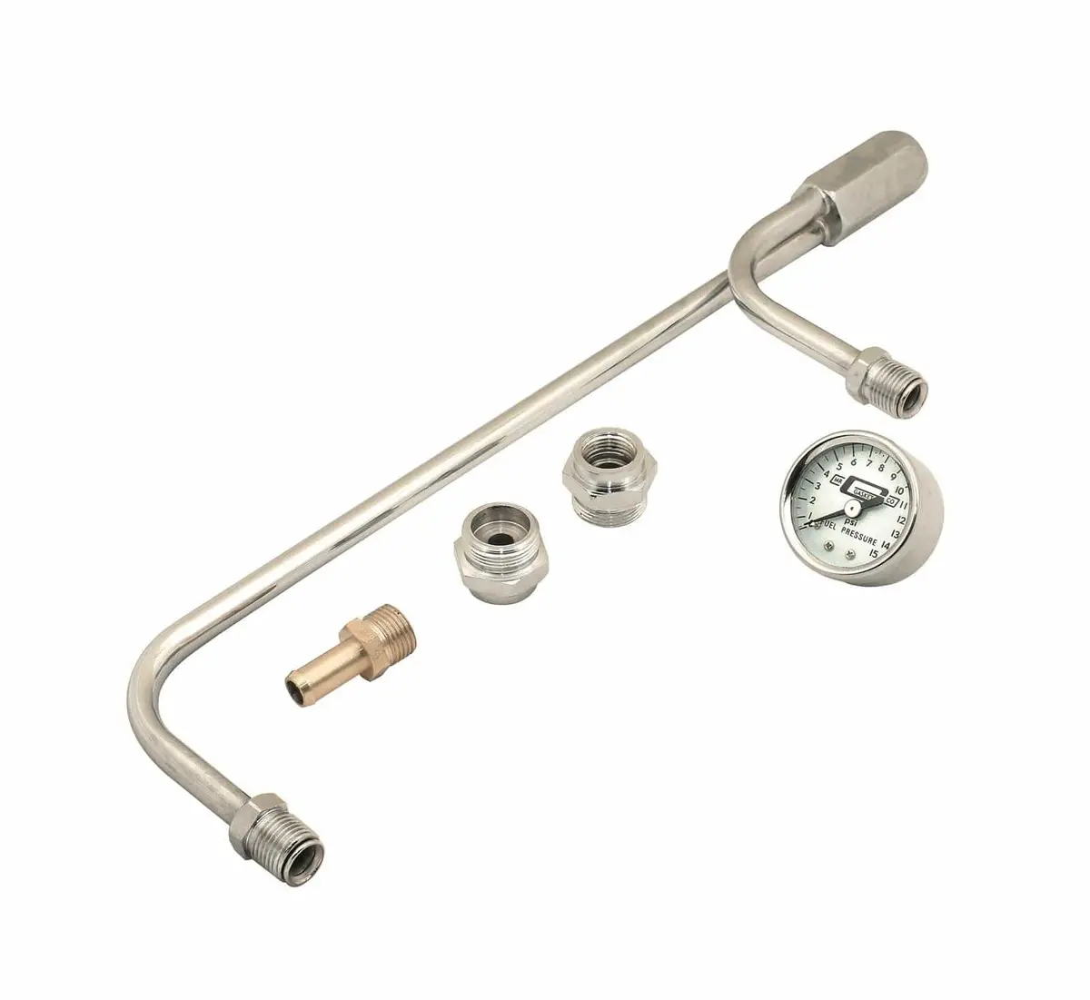 Mr. Gasket 1559 Polished Chrome Fuel Line Kit For Classic Vehicles 1