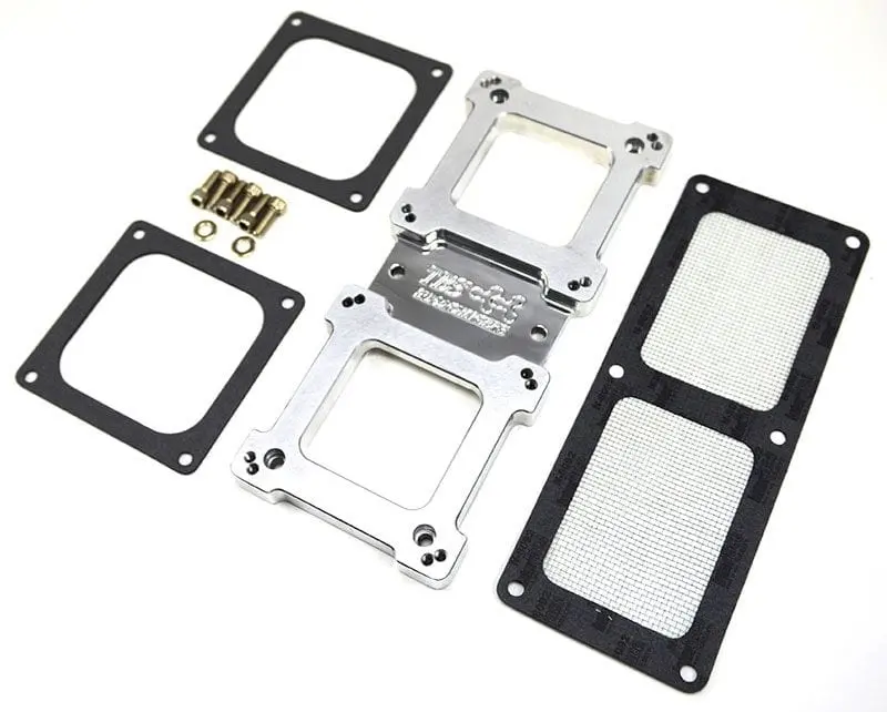 Billet Dual-Carburetor Adapter Plate – B4300, Cnc-Machined Aluminum 1