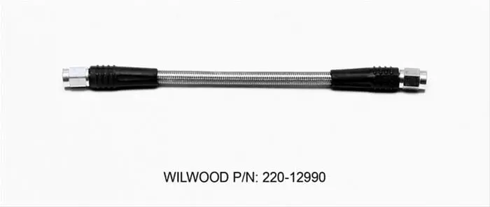 Wilwood 220-12990 Dot-Approved Stainless Steel Brake Flex Hose 1